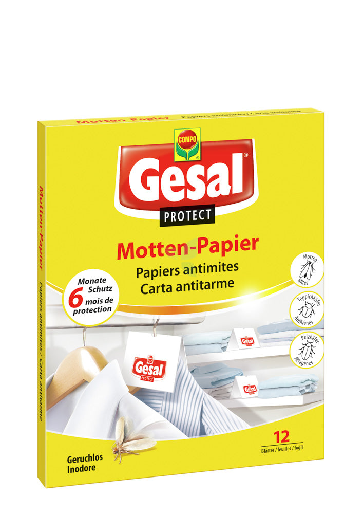 GESAL Protect Motten Papier 12 Stück