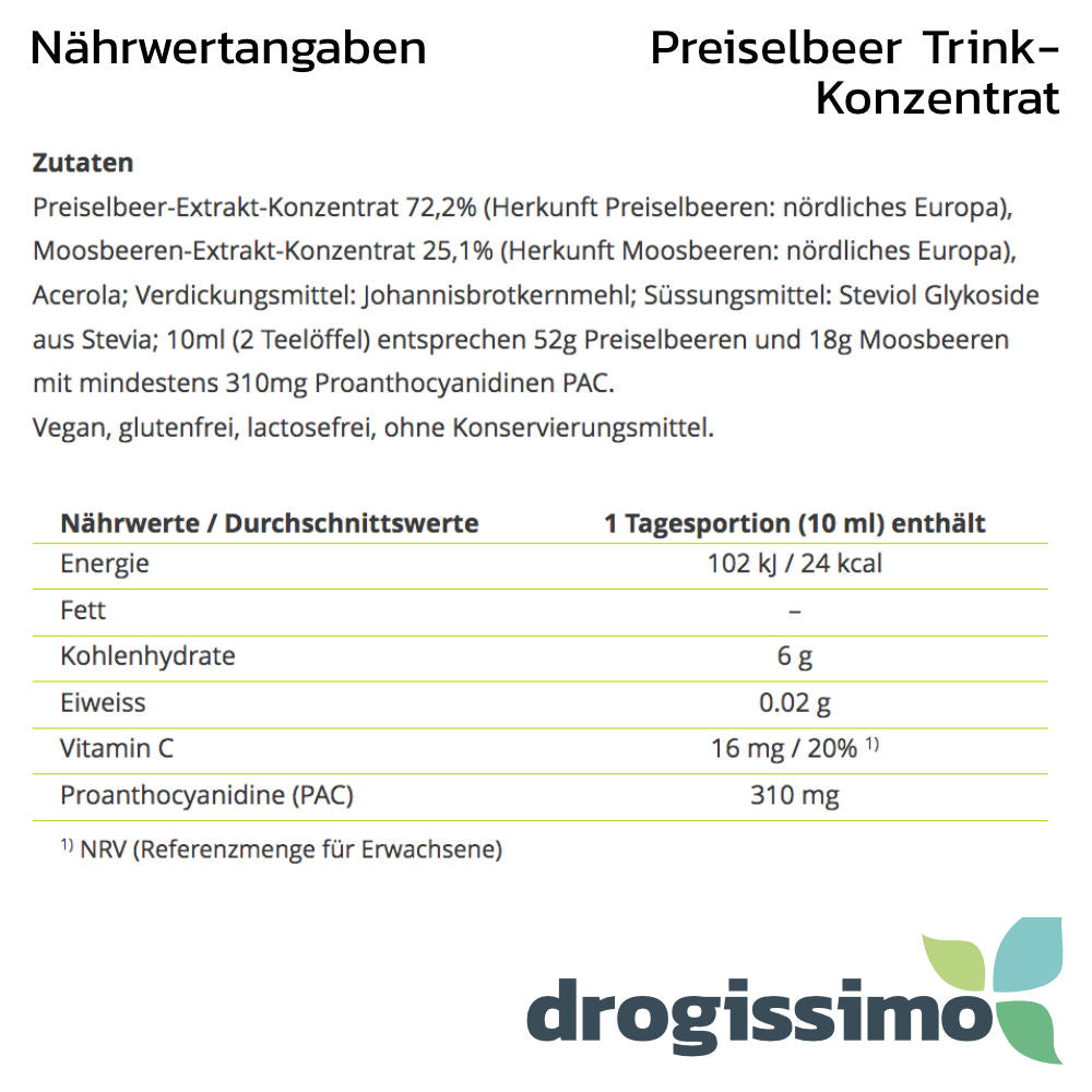 ALPINAMED Preiselbeer Trink-Konzentrat 100ml